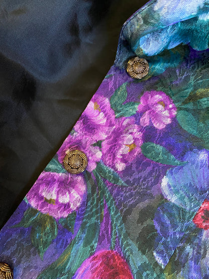 Monsoon Twilight Dark Floral Jacket UK 10