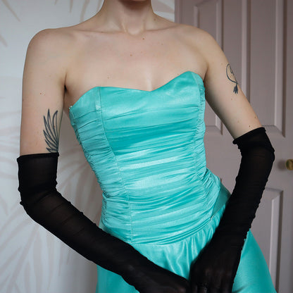 Sapphire strapless lace up midi dress UK 8