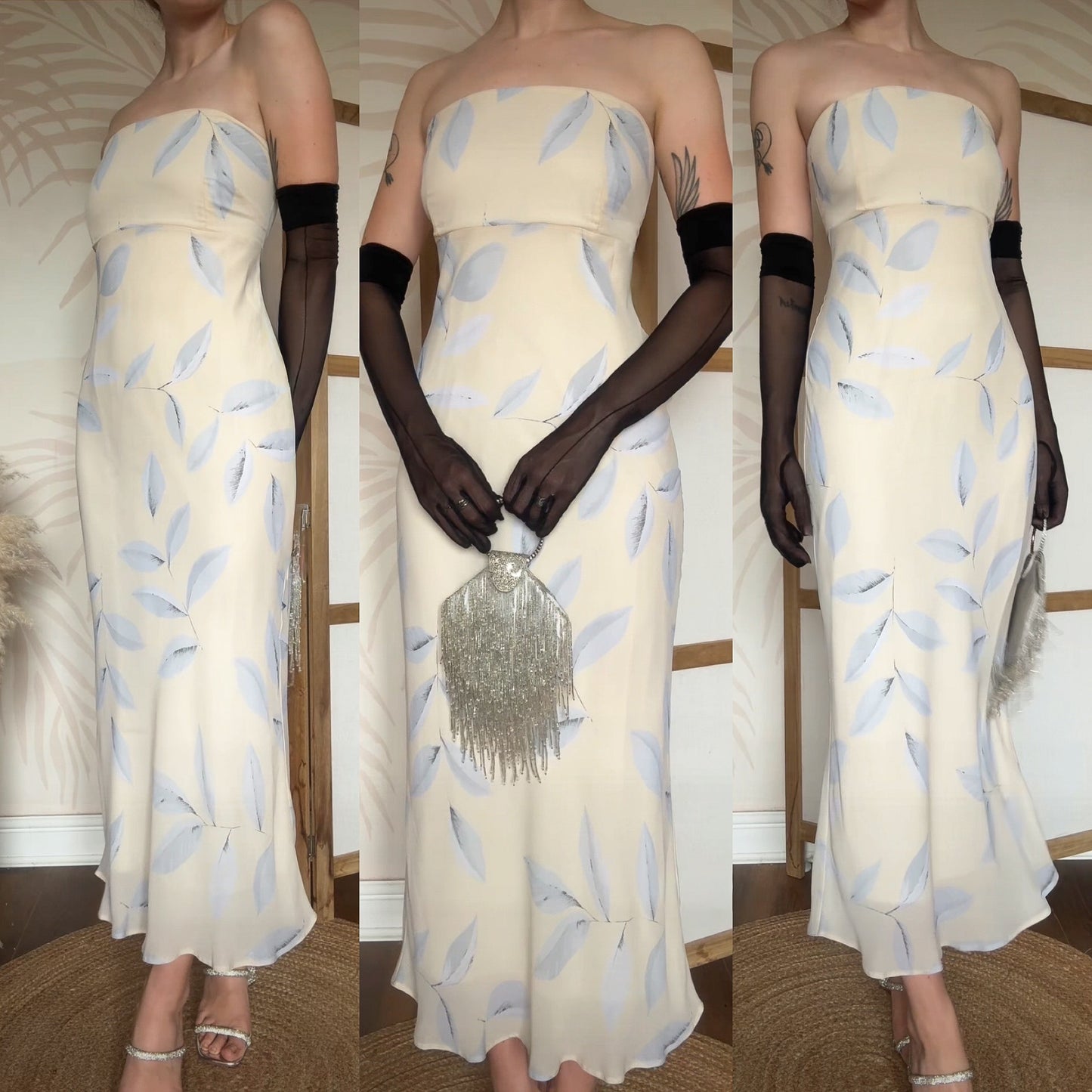 Nick Coleman pale yellow summer dress uk 12