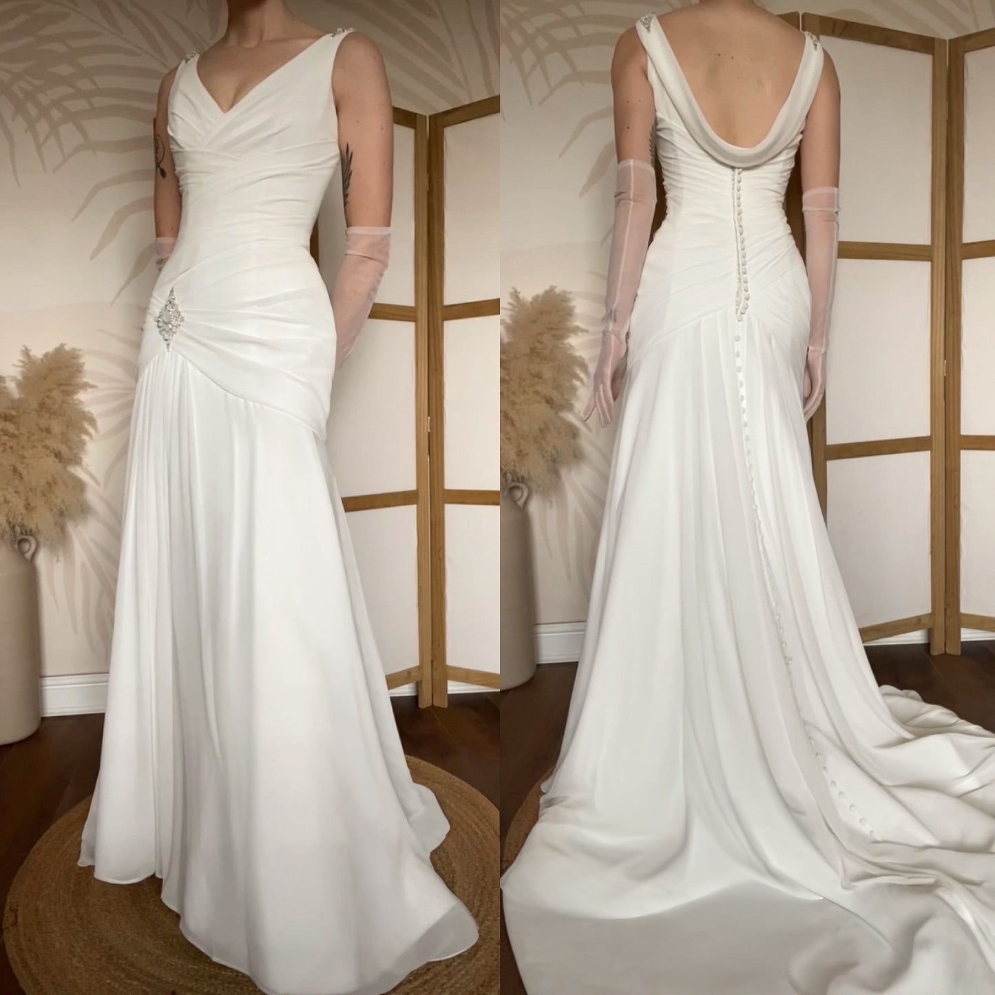 Ellis bridal ivory wedding dress uk 8-10