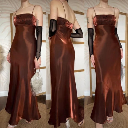 Morgan & Co metallic brown evening prom dress uk 10