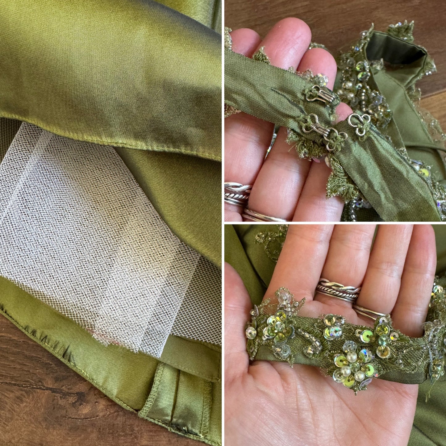 Ronald Joyce green prom dress uk 12