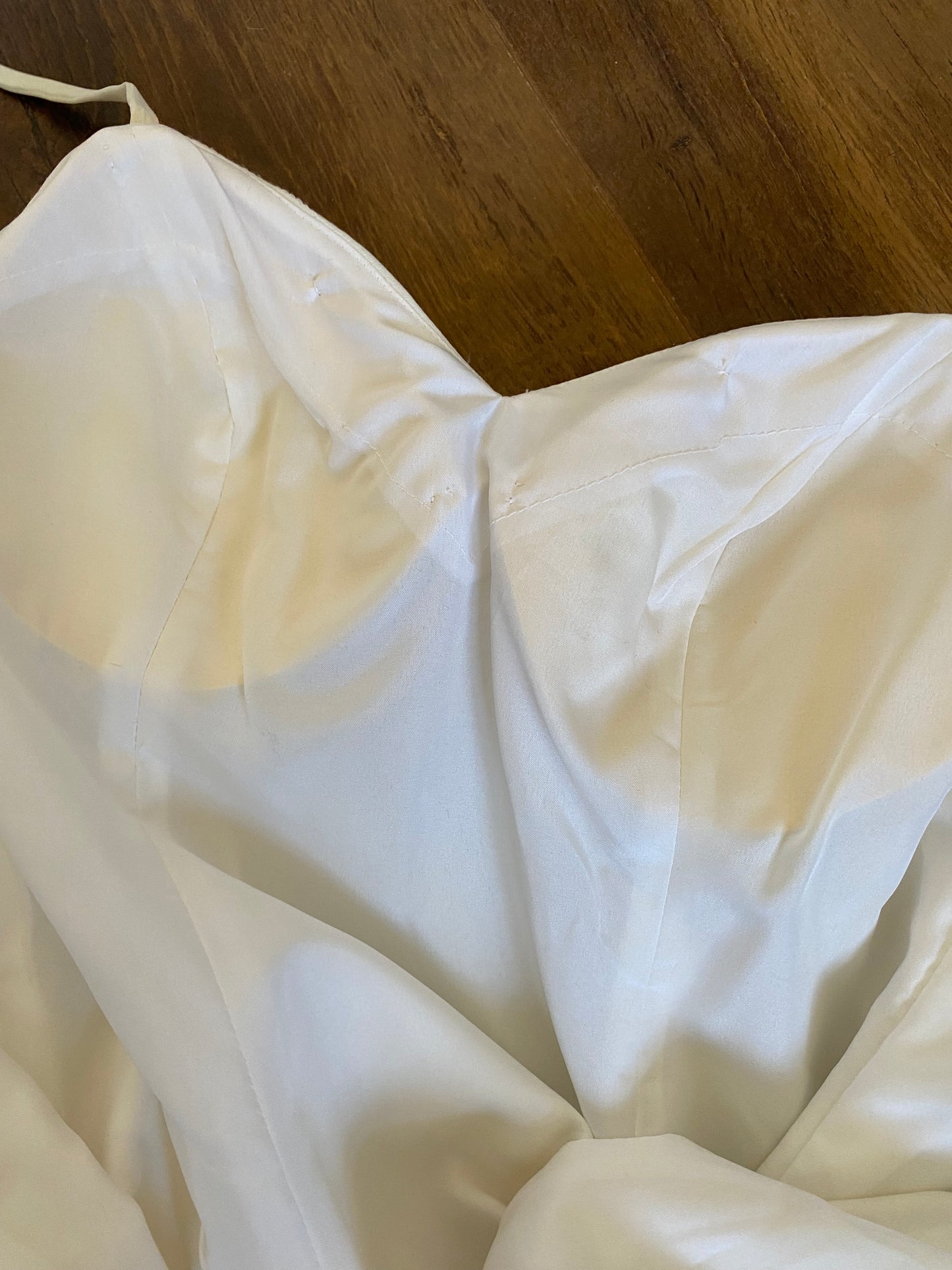 90s ivory beaded a-line wedding dress & shawl uk 6-8