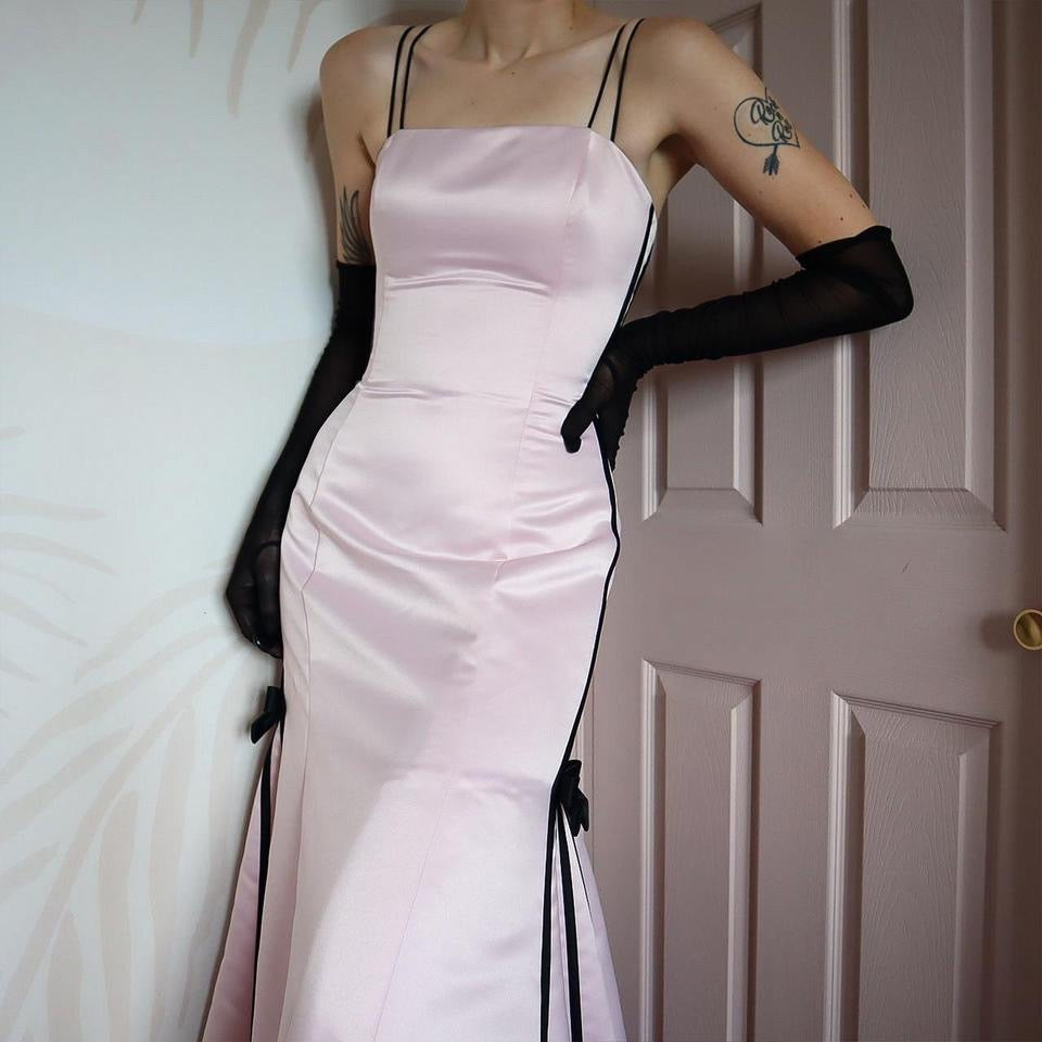 Scott McClintock baby pink evening gown UK 14