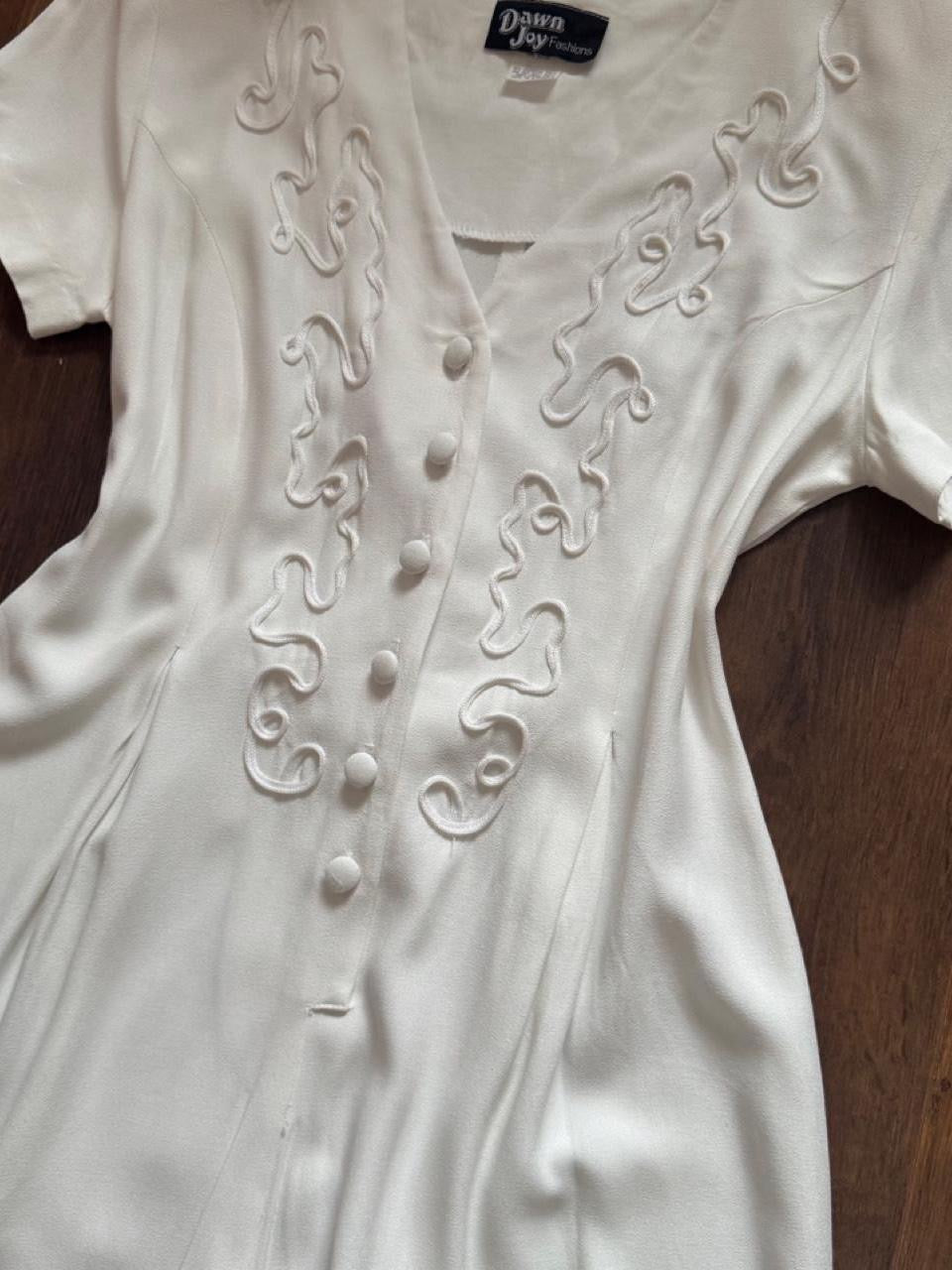 White short sleeve jumpsuit uk 10-12