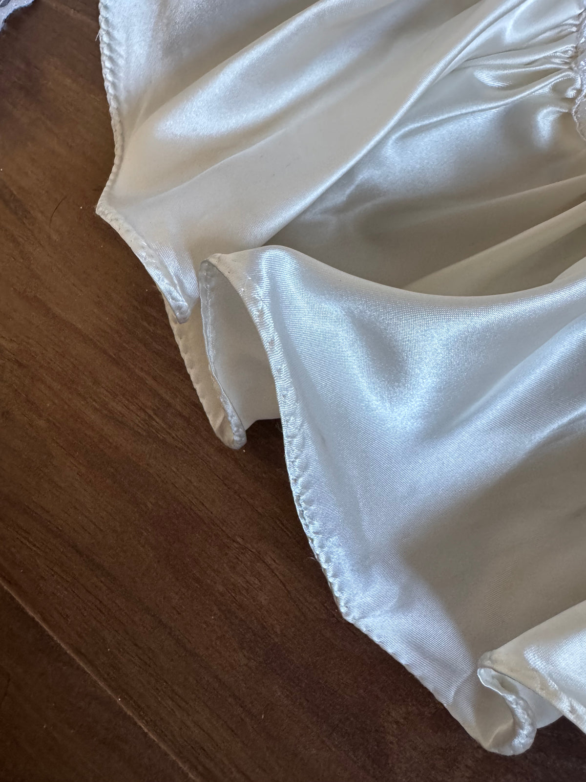 Vintage ivory satin 80s wedding dress uk 8