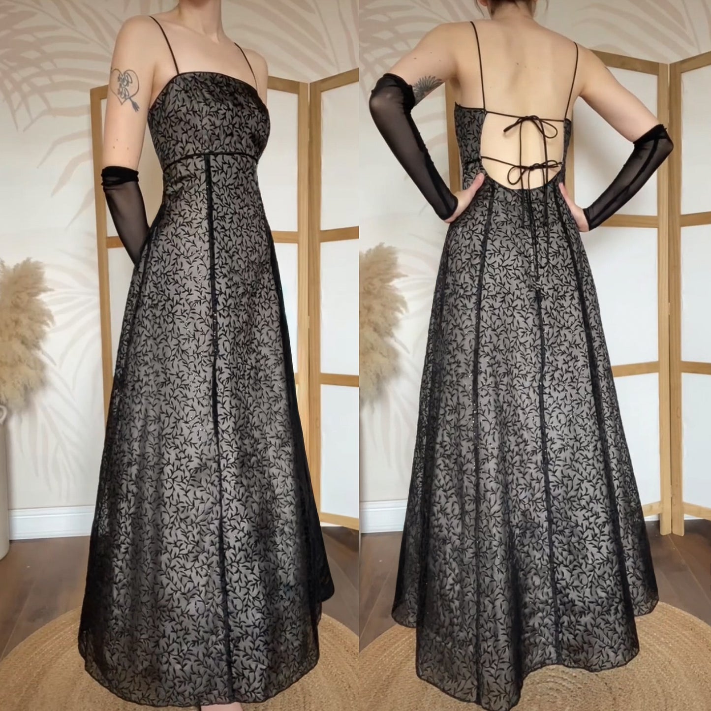 Blondie Nites 90s black prom dress uk 14