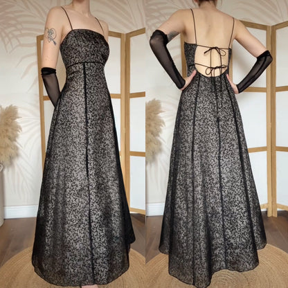 Blondie Nites 90s black prom dress uk 14