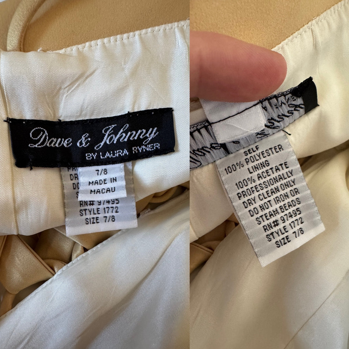 Ivory a-line evening dress uk 12