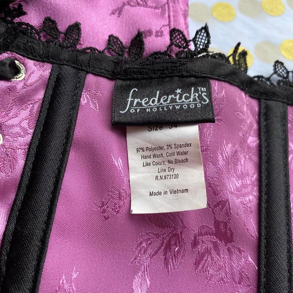 Frederick’s of Hollywood purple corset UK 10