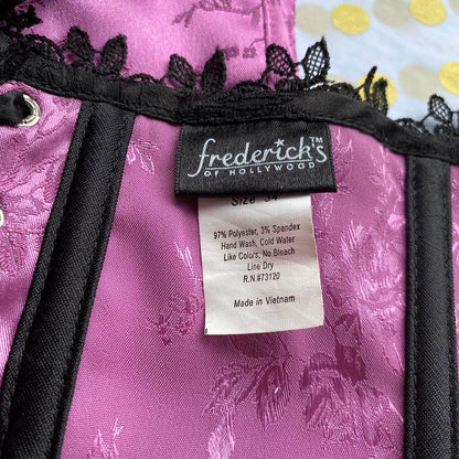 Frederick’s of Hollywood purple corset UK 10