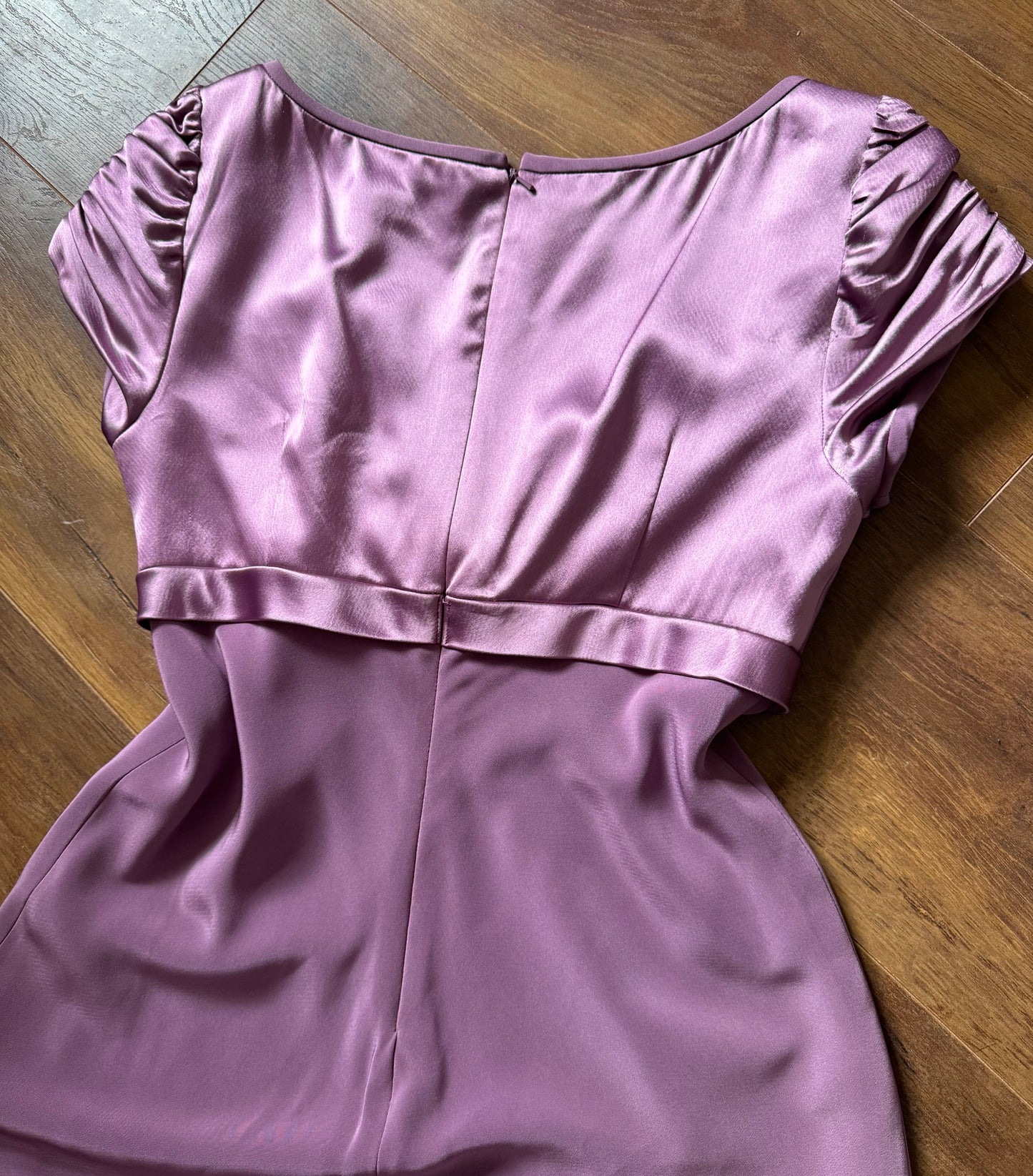 Purple 2-piece dress & jacket set uk 14