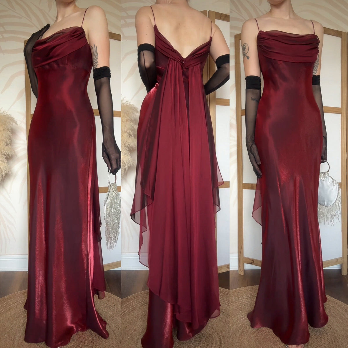 Shimmery red prom dress uk 14