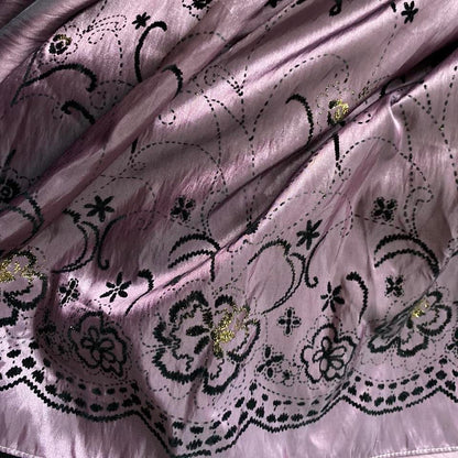 Vintage YVE London purple gown UK 18-20