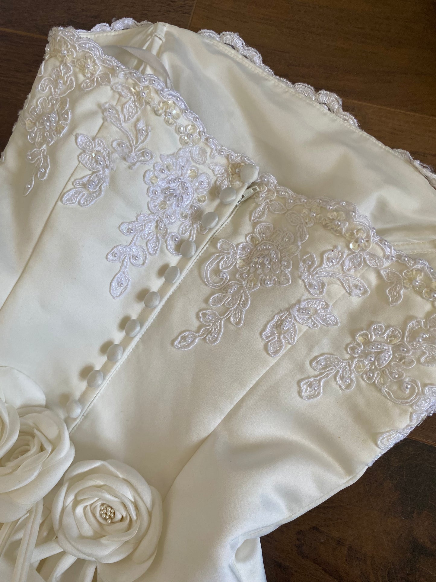 Sincerity Bridal ivory a-line wedding dress uk 6-8