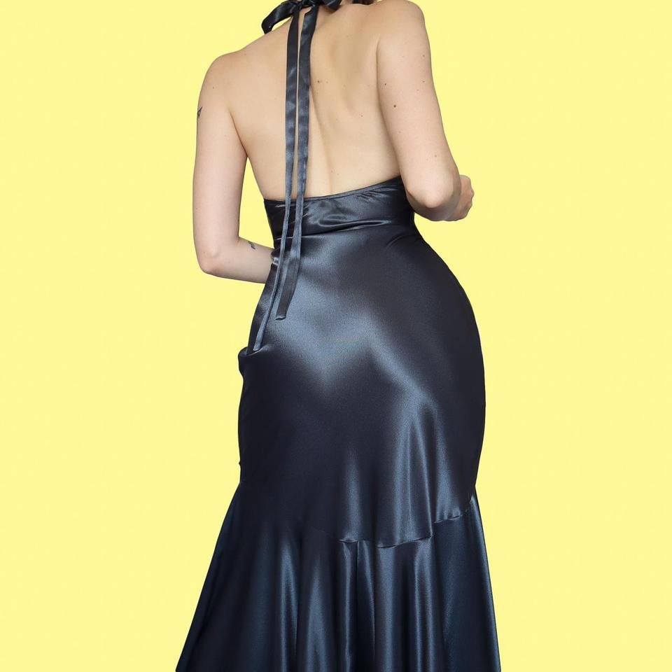 Joseph Ribkoff silver evening dress UK 12