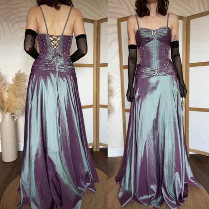 Iridescent Jora beaded/gem prom dress uk 10