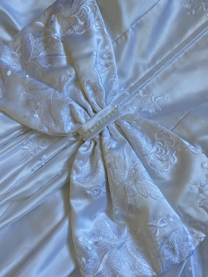 White Joel Peters 80s lace wedding dress uk 8-10