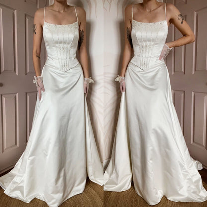Ellis bridal vintage 2 piece wedding set UK 12