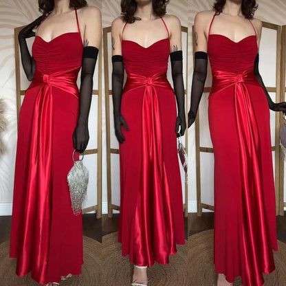 Scott McClintock red stretch halter dress uk 10
