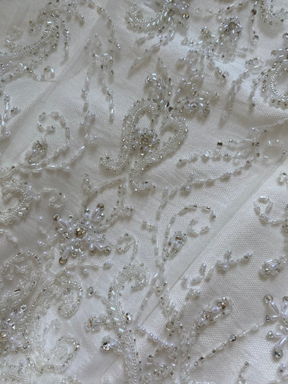 Maggie Sottero Couture strapless wedding gown uk 12