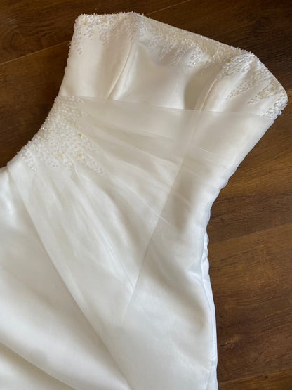Maggie Sottero strapless wedding dress uk 8
