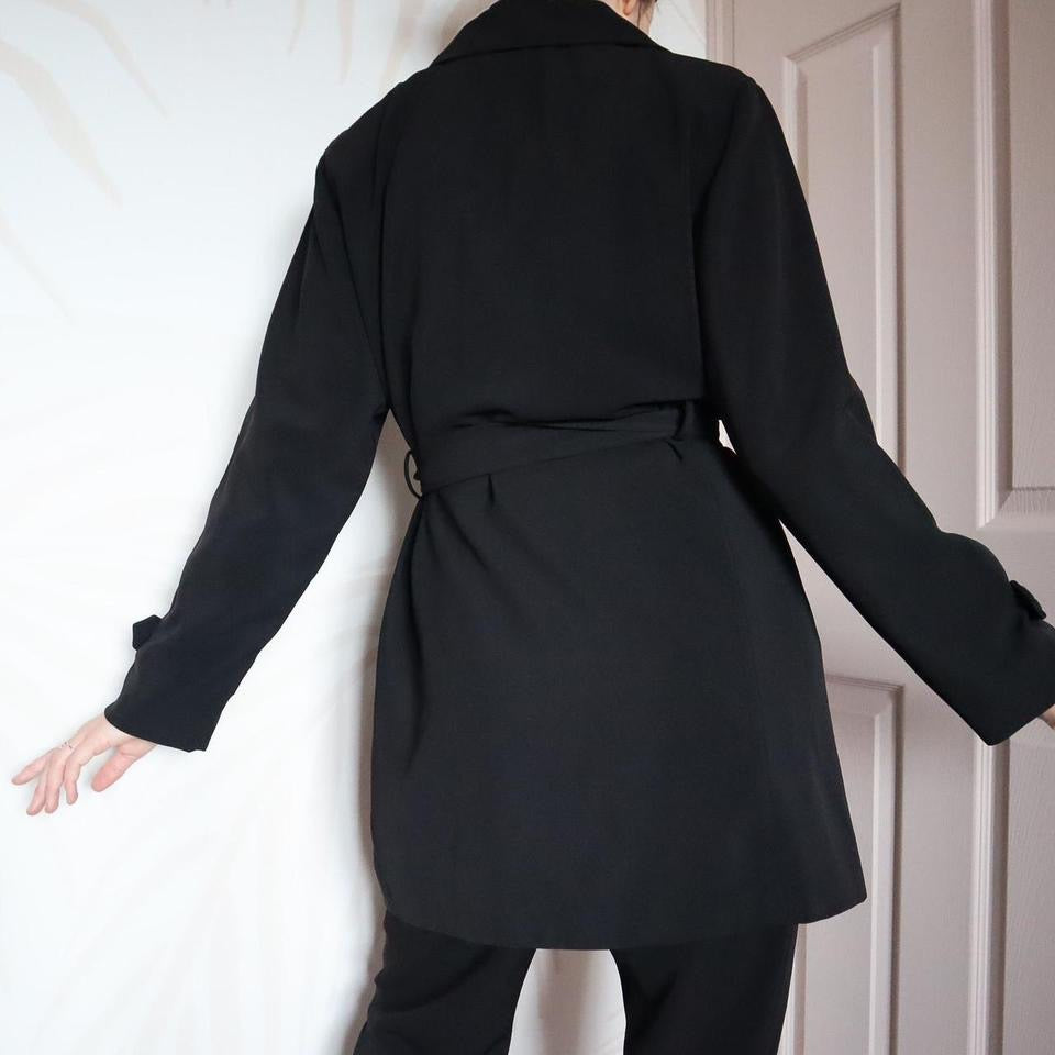 Light black jacket with belt UK 14