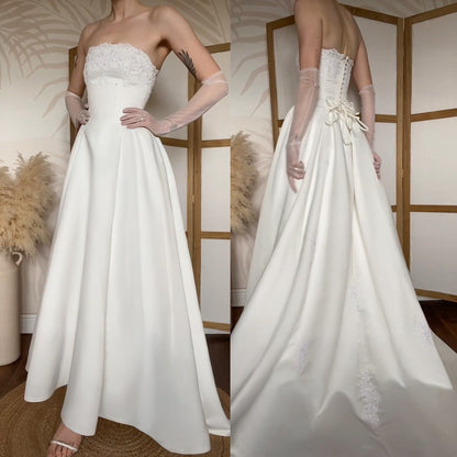 Sincerity Bridal ivory a-line wedding dress uk 6-8