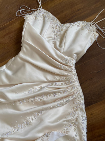 Maggie Sottero ivory a-line wedding dress uk 8