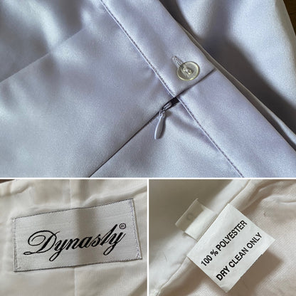 Lilac & white prom 3-piece set uk 6