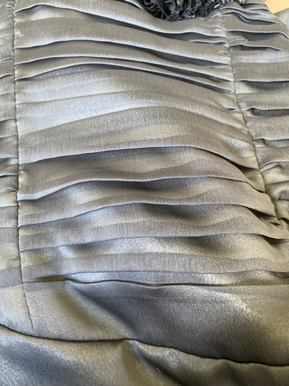 Grey Charas strapless lace up dress UK 8