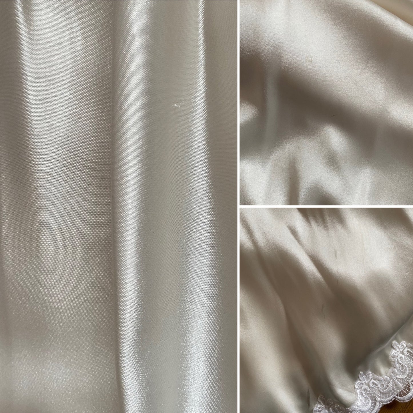 Gianni Balenti ivory satin 80s wedding dress uk 10