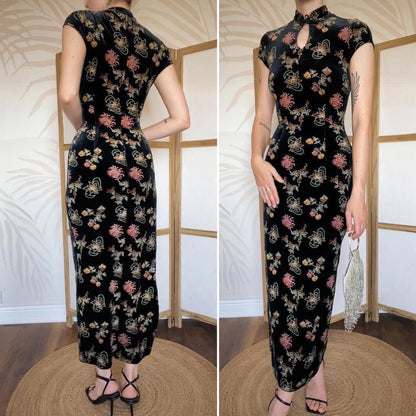 Charlotte Halton velvet stretch dress uk 14