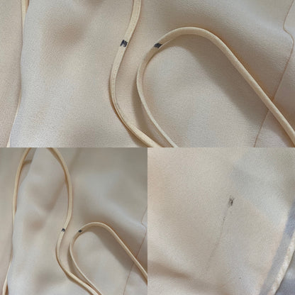 Subtle yellow YVE London evening gown & shawl UK 10