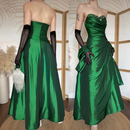Emerald green Hilary Morgan a-line prom dress uk 12