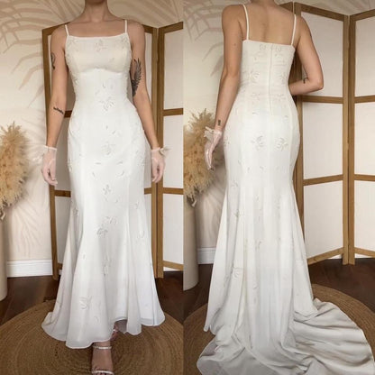 White beaded Berkertex Bride vintage wedding dress uk 12