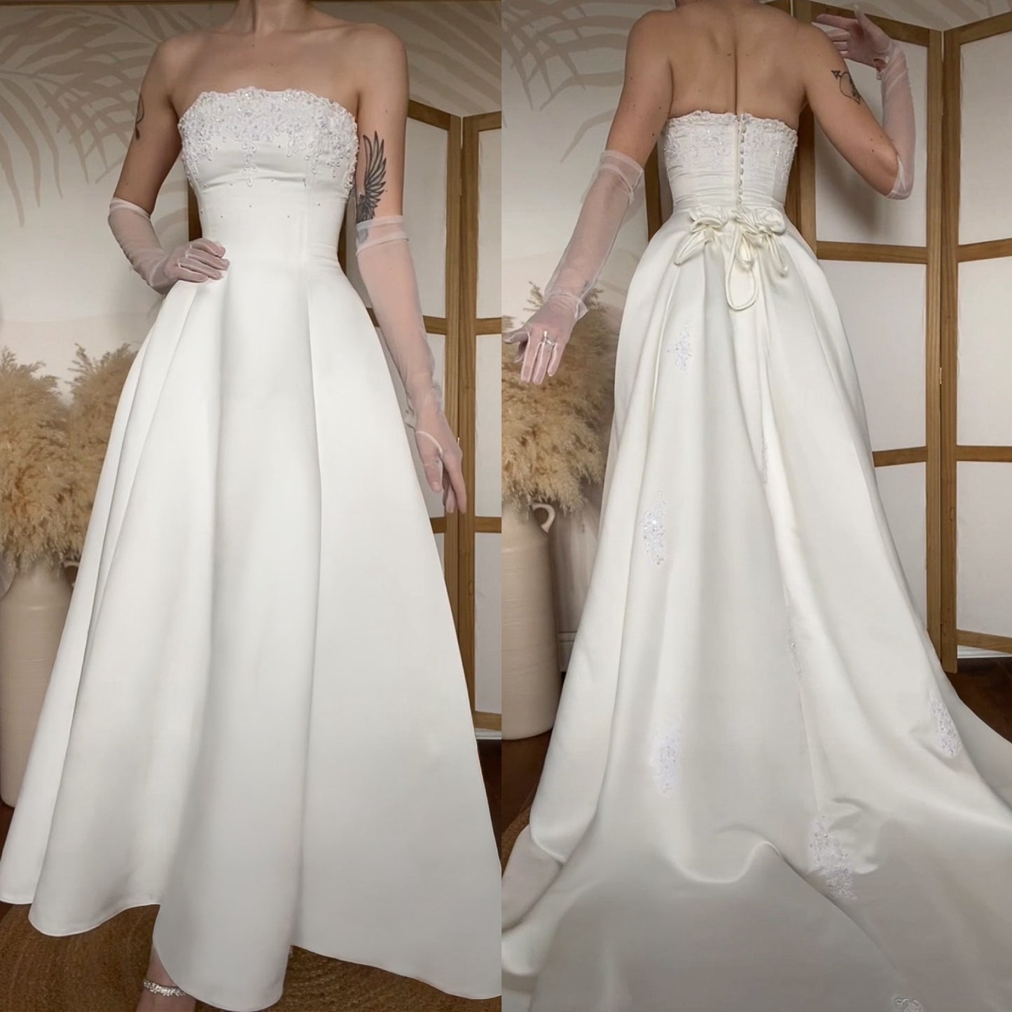 Sincerity Bridal ivory a-line wedding dress uk 6-8