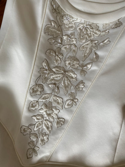 Veromia ivory a-line dreamy wedding dress uk 10-12