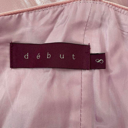 Silky Pink A-Line Debut Evening Dress UK 8