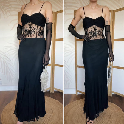 100% silk Emma Somerset sheer waist evening dress uk 10