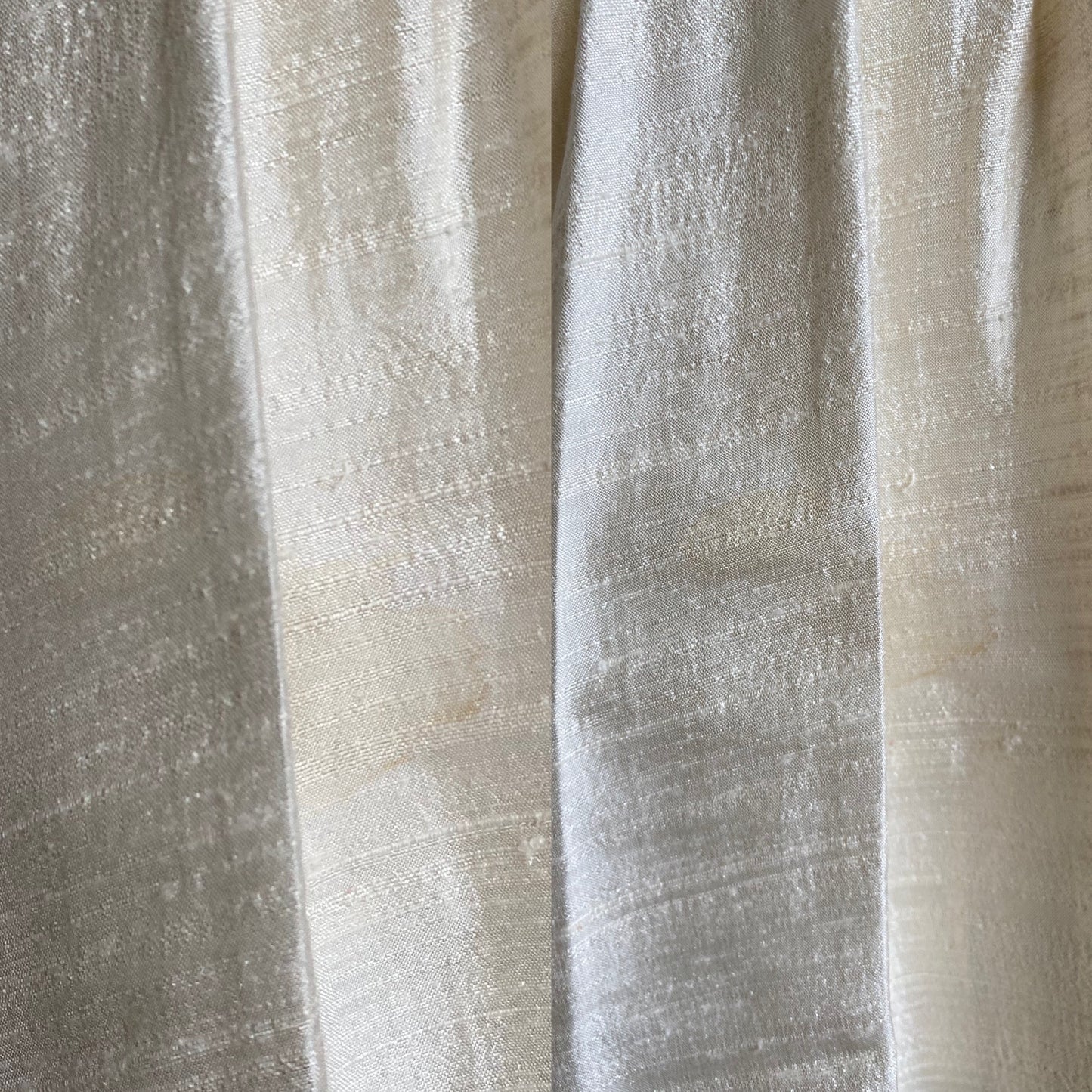 Ivory 80s 100% silk long sleeve wedding dress uk 10