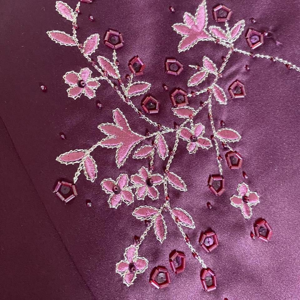 Morgan & Co 2000s purple a-line prom dress UK 10