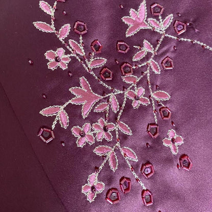 Morgan & Co 2000s purple a-line prom dress UK 10