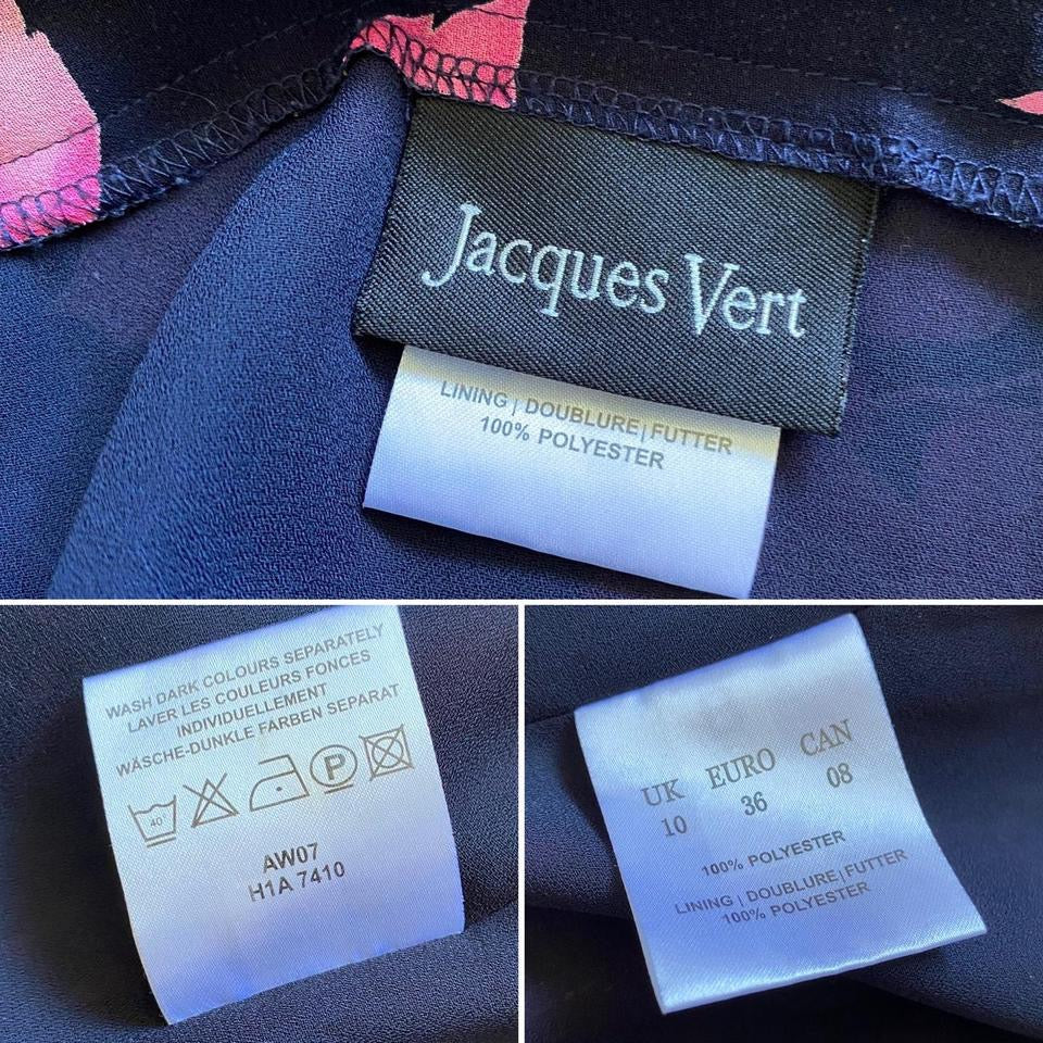 Jacques Vert navy floral 2 piece set UK 10