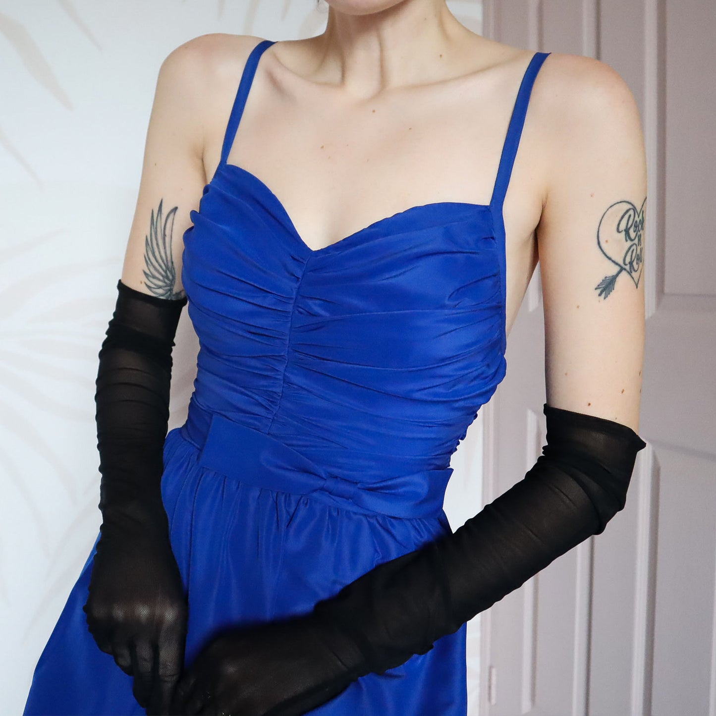 After Six blue fit & flare evening gown UK 10