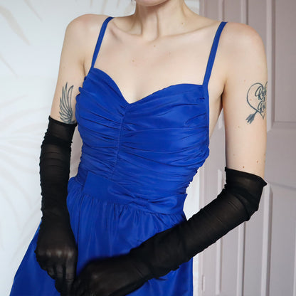 After Six blue fit & flare evening gown UK 10