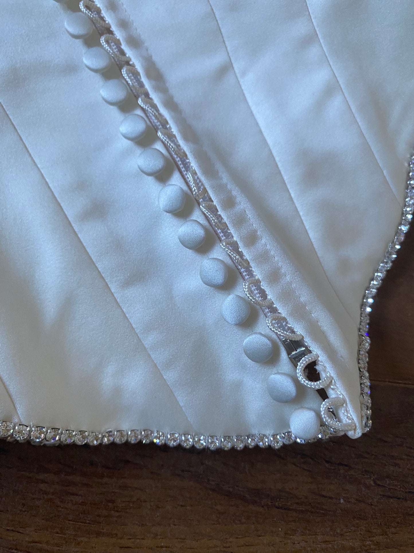 Ivory 2-piece top & skirt wedding set uk 8-10