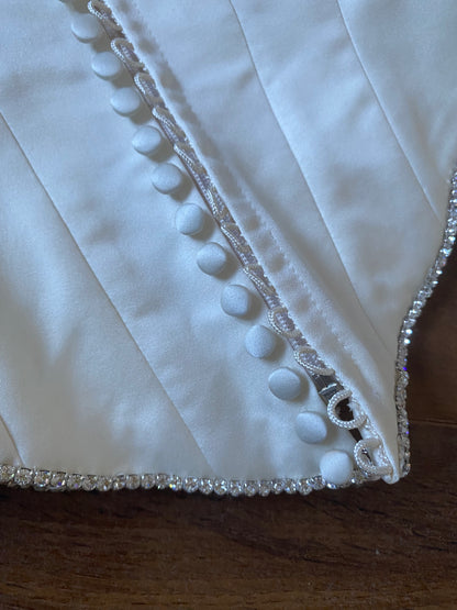 Ivory 2-piece top & skirt wedding set uk 8-10