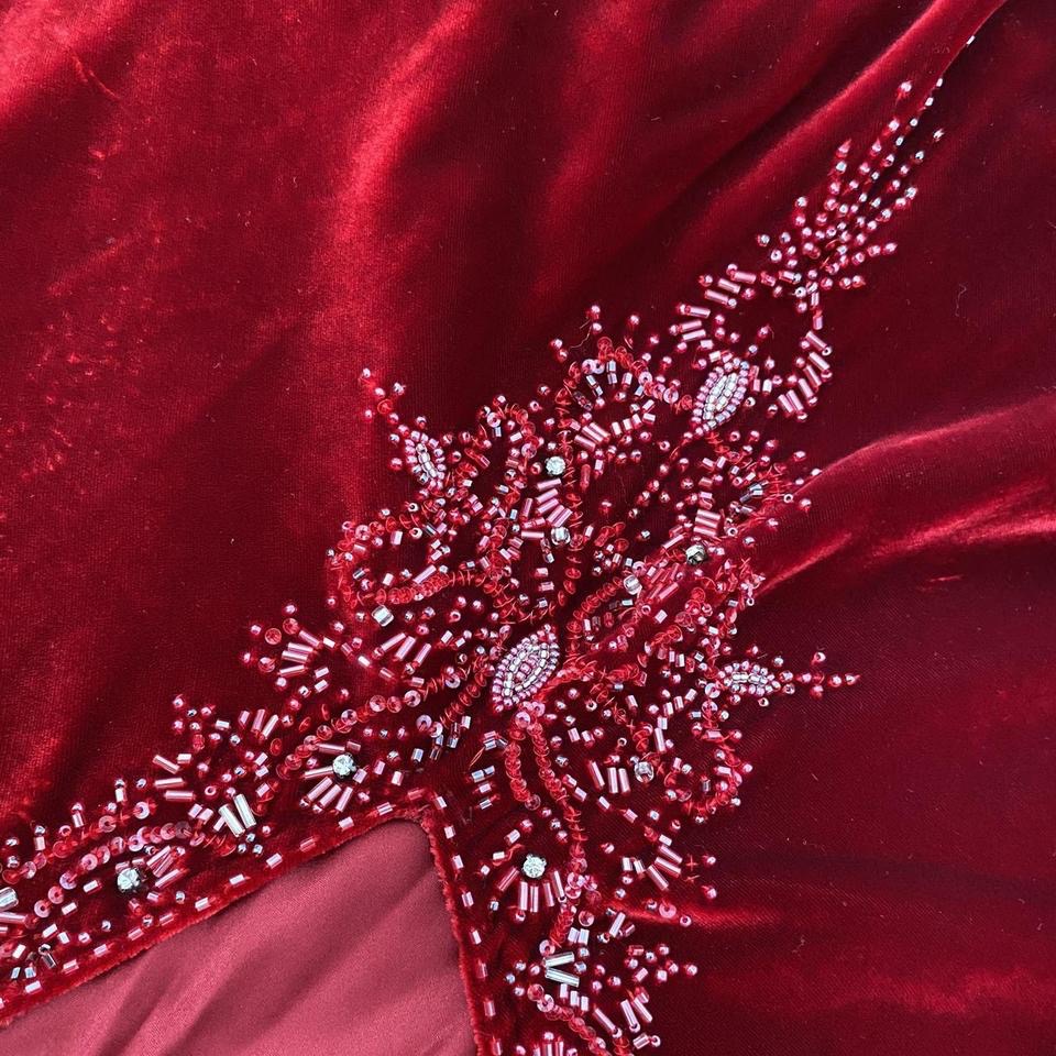 Red Velvet Austin Reed Silk Blend Low Back Dress UK 14