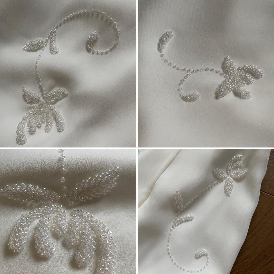 Berkertex ivory beaded wedding dress uk 10